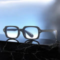 Lunettes de soleil NØIR - Collection Vibes - Monture noire, verres bleus dégradés