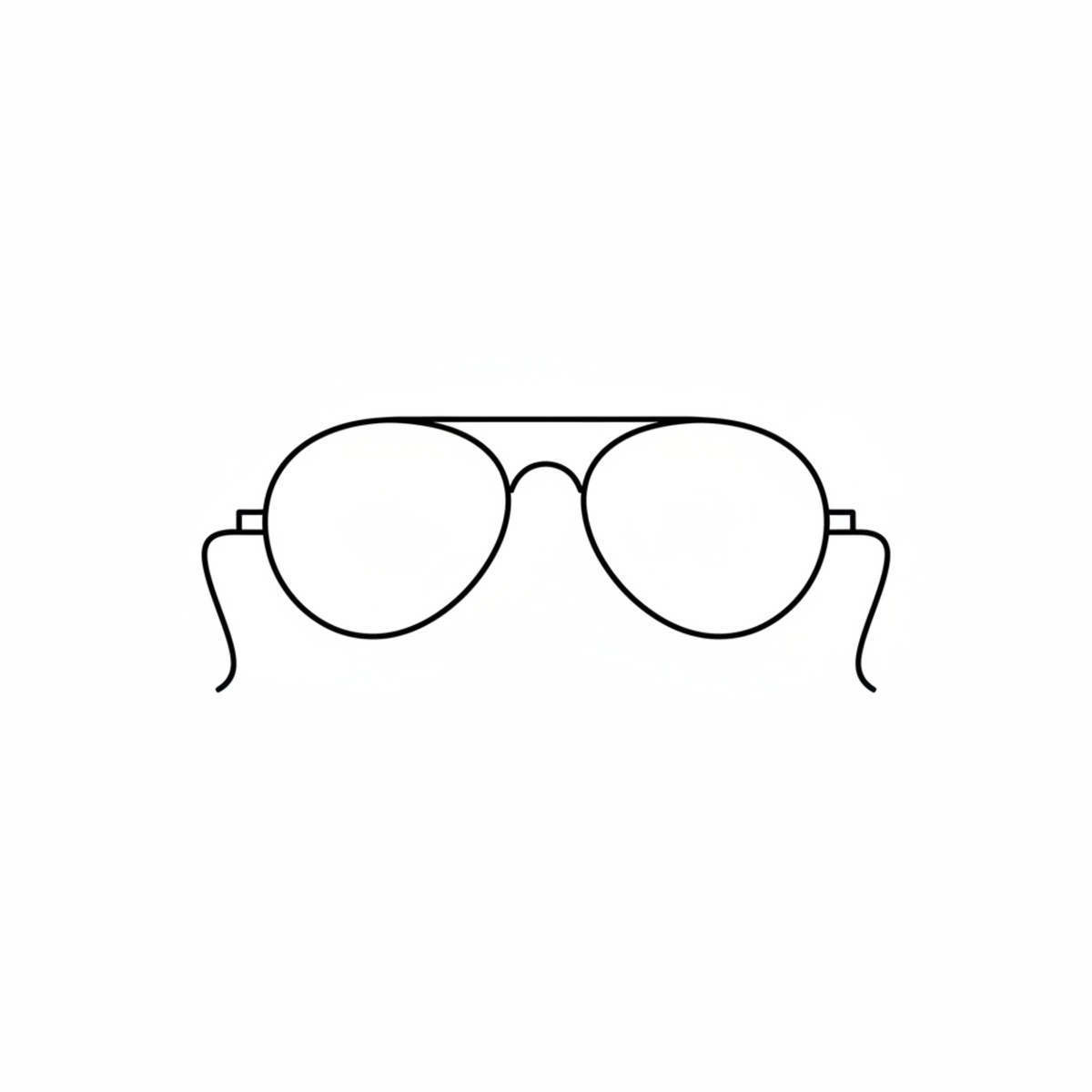 Icône lunettes minimaliste