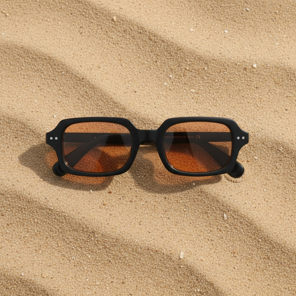 Vibes noire ambrée flat lay